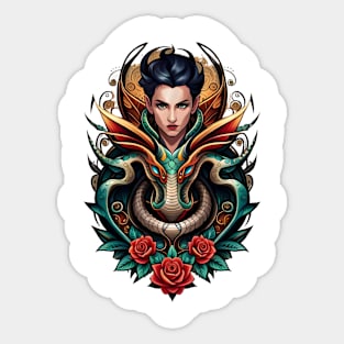 warrior women Sticker